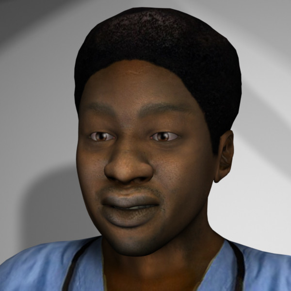 3d male characters model - Medical Personnel Collection Rigged - Men #1 by MasonMotion